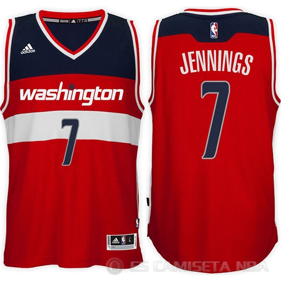 Camiseta Jennings #7 Washington Wizards Rojo - Haga un click en la imagen para cerrar